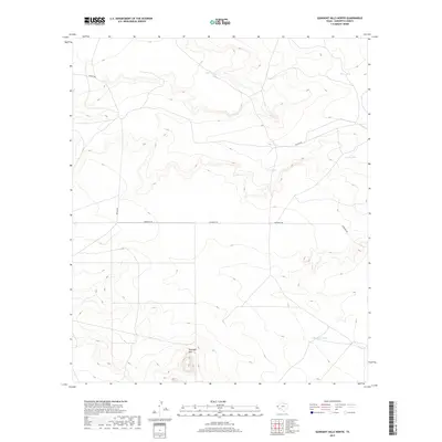 2019 Map of Gunsight Hills North, 2019 Print