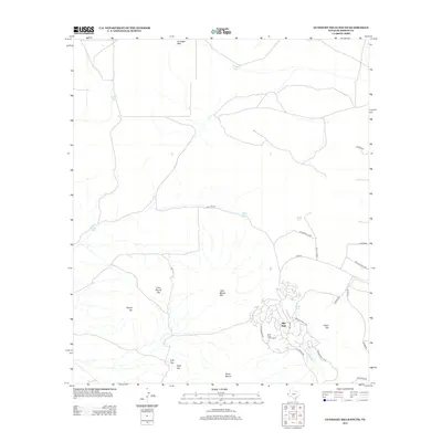 2013 Map of Gunsight Hills South, 2013 Print