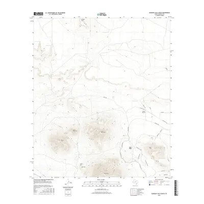 2016 Map of Gunsight Hills South, 2016 Print
