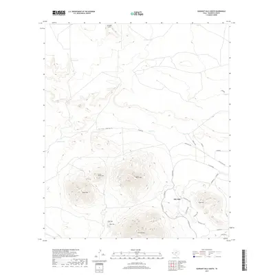2019 Map of Gunsight Hills South, 2019 Print