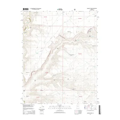 2014 Map of Gunsight Point, 2014 Print
