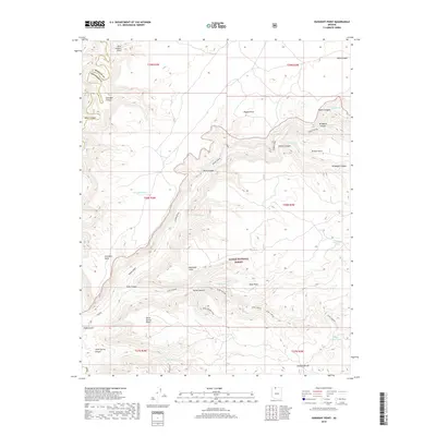 2018 Map of Gunsight Point, 2018 Print