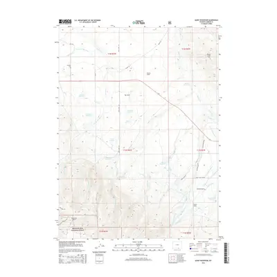 2015 Map of Gunst Reservoir, 2015 Print