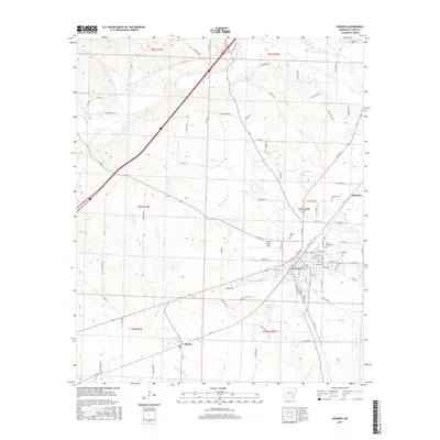 2017 Map of Gurdon, 2017 Print