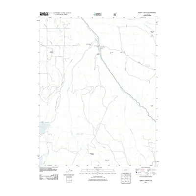 2011 Map of Gurley Canyon, 2011 Print