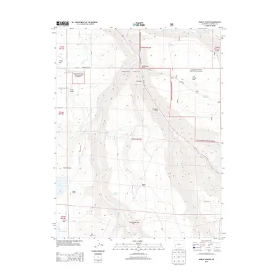 2013 Map of Gurley Canyon, 2013 Print