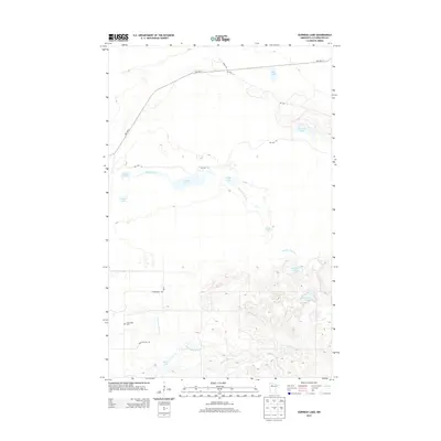 2013 Map of Gurneau Lake, 2013 Print