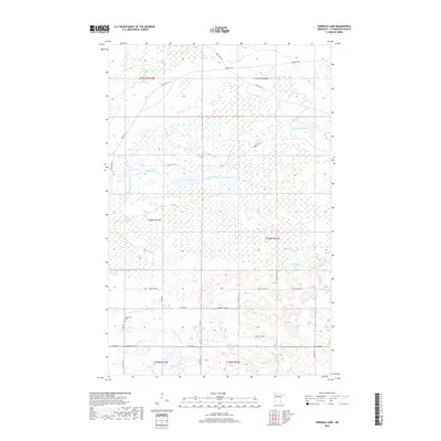 2019 Map of Gurneau Lake, 2019 Print