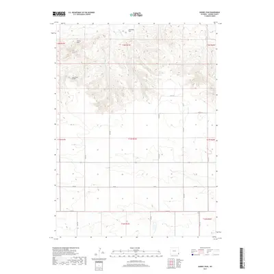 2017 Map of Gurney Peak, 2017 Print