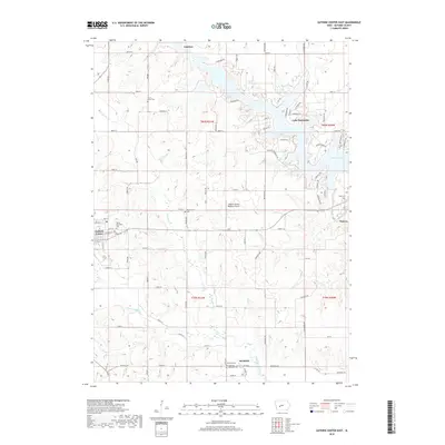 2018 Map of Guthrie Center East, 2018 Print