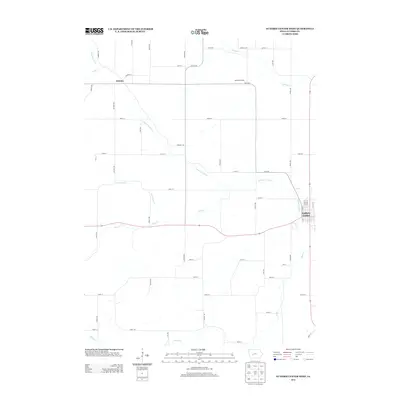 2013 Map of Guthrie Center West, 2013 Print