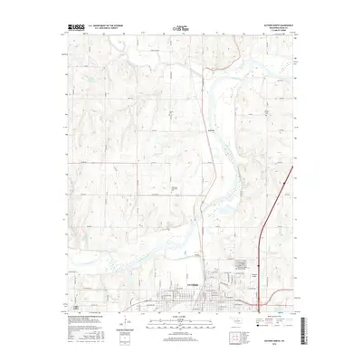 2016 Map of Guthrie North, 2016 Print