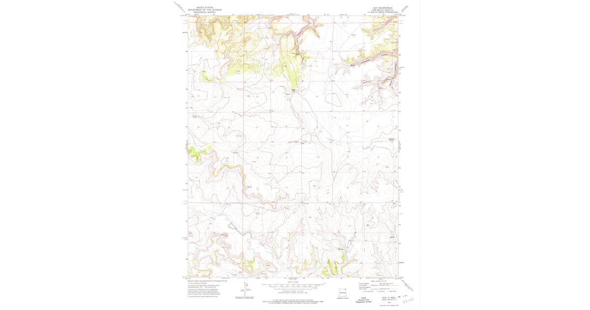 1970s Maps of Guy, NM | Pastmaps