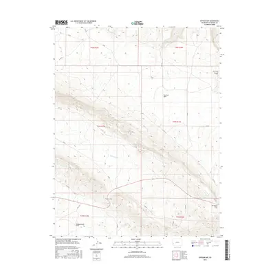 2016 Map of Gypsum Gap, 2016 Print