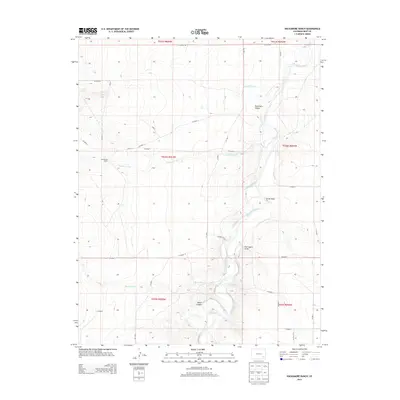 2013 Map of Hackamore Ranch, 2013 Print