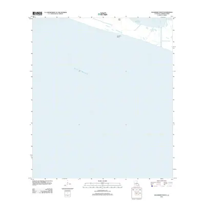 2012 Map of Hackberry Beach, 2012 Print