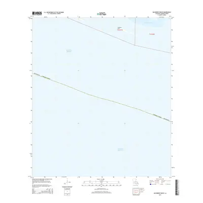 2015 Map of Hackberry Beach, 2015 Print