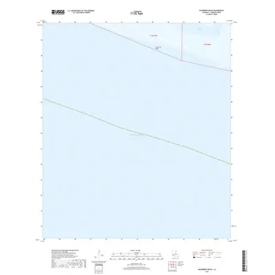 2018 Map of Hackberry Beach, 2018 Print