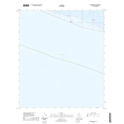 2020 Map of Hackberry Beach, 2020 Print