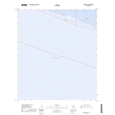 2024 Map of Hackberry Beach, 2024 Print