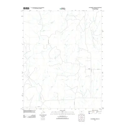 2012 Map of Hackberry Creek, 2012 Print