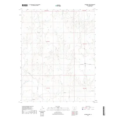 2018 Map of Hackberry Creek, 2018 Print