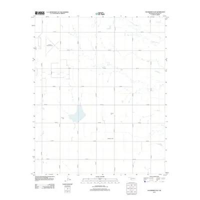 2012 Map of Hackberry Flat, 2012 Print