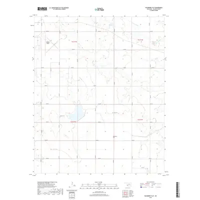 2018 Map of Hackberry Flat, 2018 Print