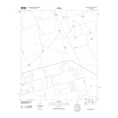 2010 Map of Hackberry Lake, 2010 Print