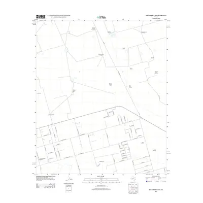 2012 Map of Hackberry Lake, 2012 Print