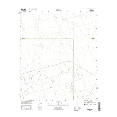 2016 Map of Hackberry Lake, 2016 Print