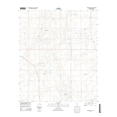 2013 Map of Hackberry Lake, 2013 Print