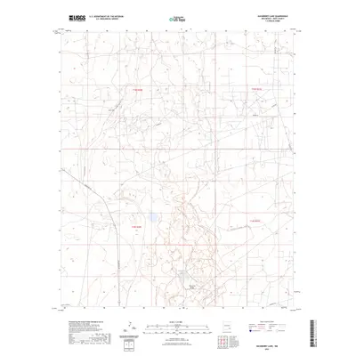 2023 Map of Hackberry Lake, 2023 Print