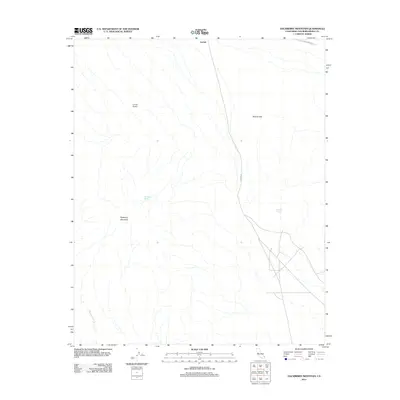 2012 Map of Hackberry Mountain, 2012 Print