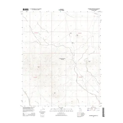 2015 Map of Hackberry Mountain, 2015 Print