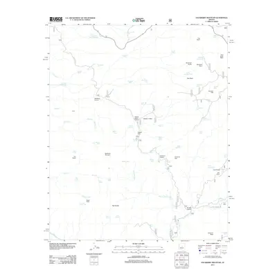 2012 Map of Hackberry Mountain, 2012 Print