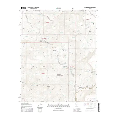 2014 Map of Hackberry Mountain, 2014 Print