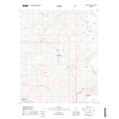 2018 Map of Hackberry Mountain, 2018 Print