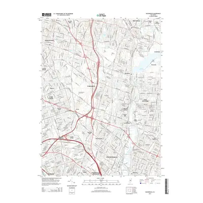 2014 Map of Hackensack, 2014 Print