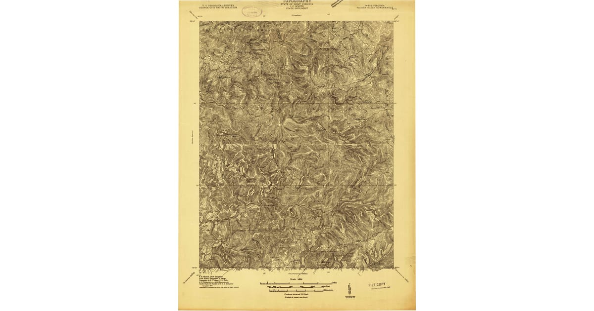 1910s Maps of Hacker Valley, WV | Pastmaps