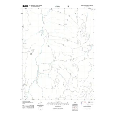 2011 Map of Hackett Mountain, 2011 Print