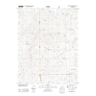 2013 Map of Hackett Mountain, 2013 Print