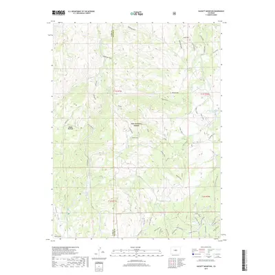 2019 Map of Hackett Mountain, 2019 Print