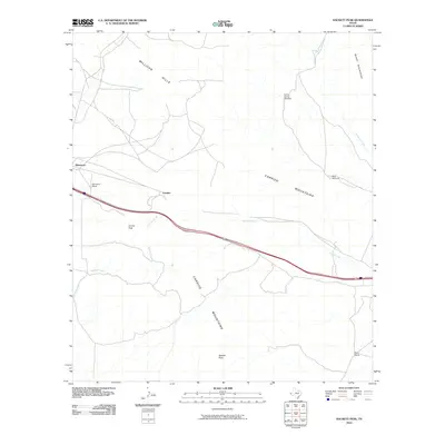 2010 Map of Hackett Peak, 2010 Print