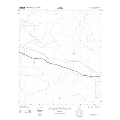 2013 Map of Hackett Peak, 2013 Print