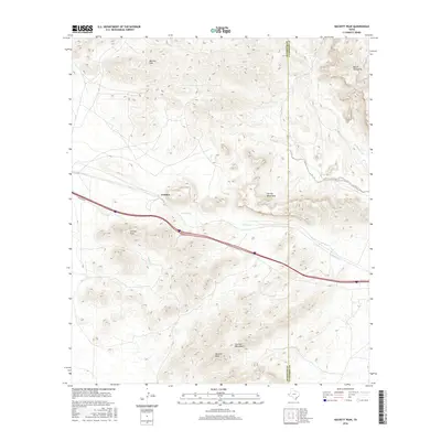 2016 Map of Hackett Peak, 2016 Print