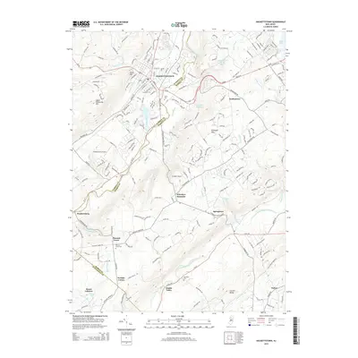2014 Map of Hackettstown, 2014 Print