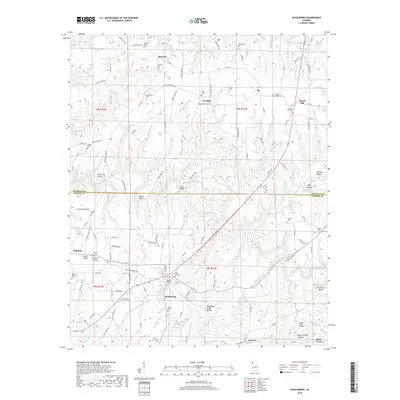 2018 Map of Hackleburg, 2018 Print