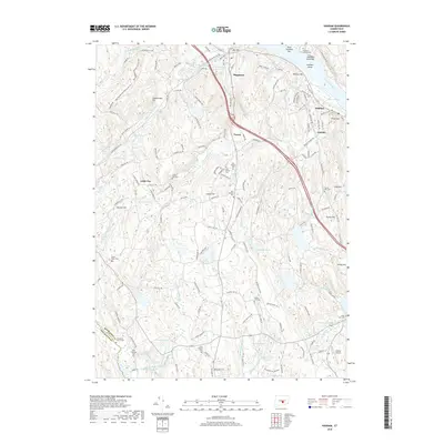 2018 Map of Haddam, 2018 Print