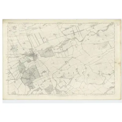 1853 Map of Haddingtonshire, Sheet 10, 1855 Print